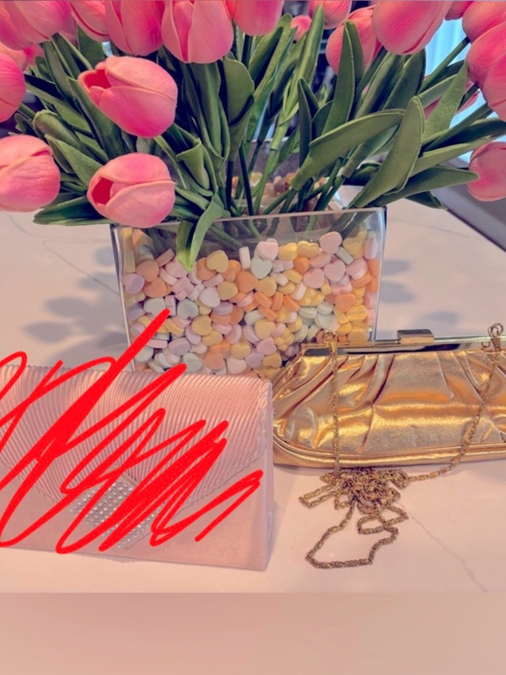 One gold purse
